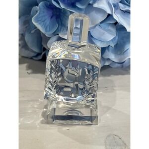 made in Germany Jonal Crystal dreidel with base Full Lead 24%‎ Vintage